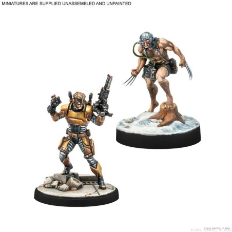 Marvel Crisis Protocol: Arma X & Maverick.