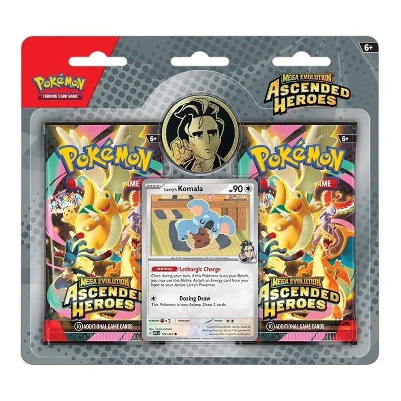 Pokémon: Heróis em Ascensão. Blister pack 2 envelopes Laureano. Espanhol.