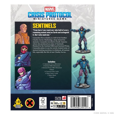 Marvel Crisis Protocol: Sentinels Affiliation Pack.