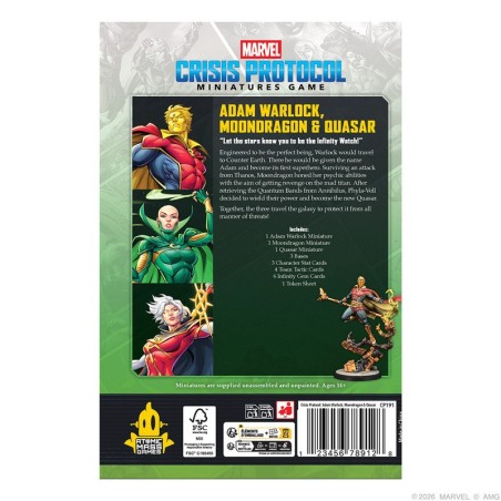 Marvel Crisis Protocol: Adam Warlock, Moondragon & Quasar.