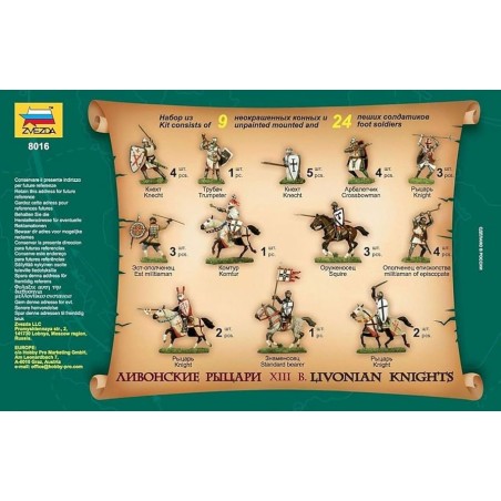 Livonian knights, XIII century. Livonian knights, XIII century.
