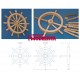 Wooden ship's wheel. 12 spokes. RB 131-60