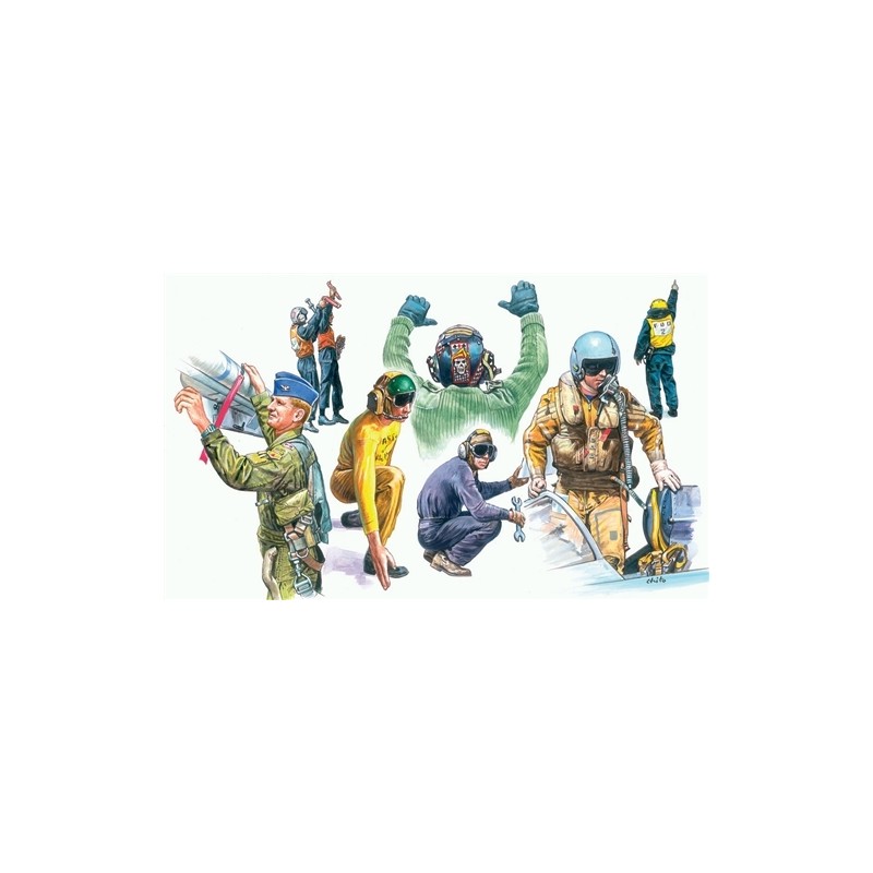 Pilotos de la OTAN y ejército de tierra. ITALERI 1246