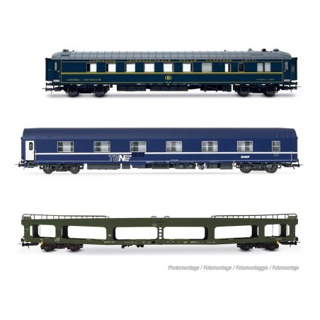 Ensemble de 3 wagons, SNCB. Ensemble de 3 wagons, SNCB.