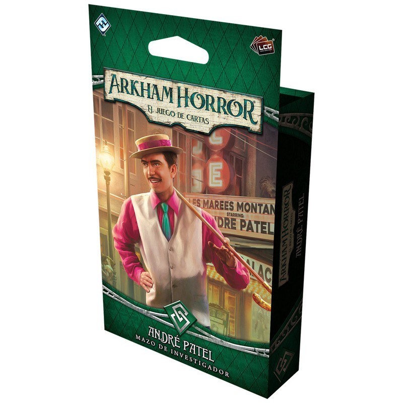 Arkham Horror (LCG): André Patel als Ermittler.