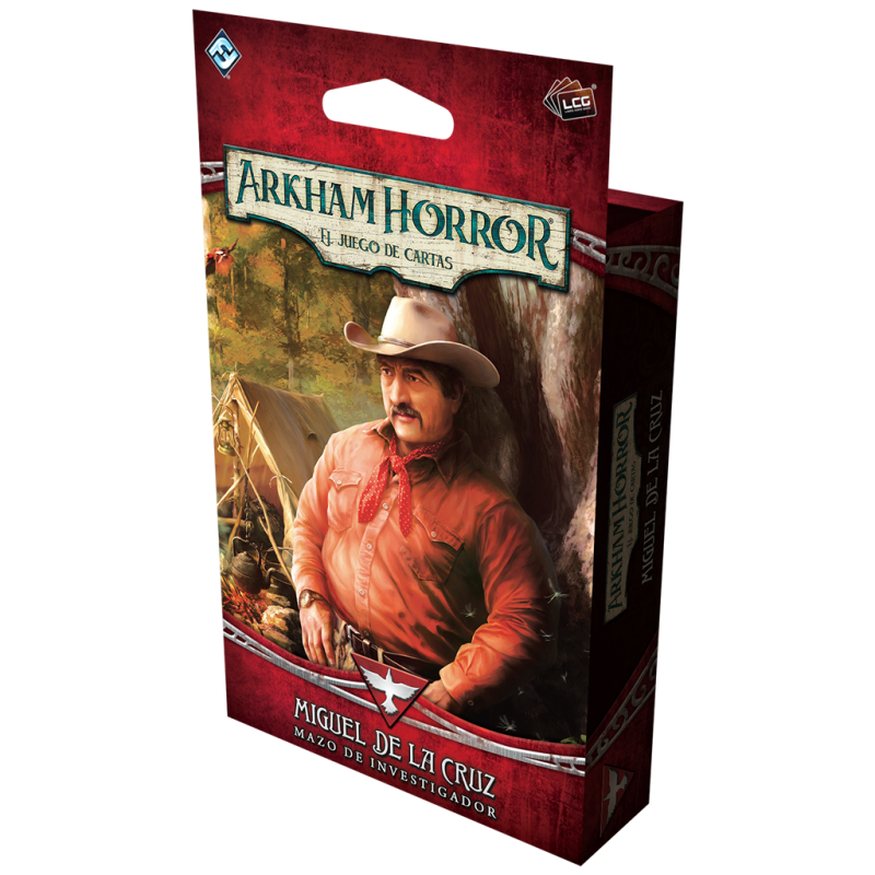 Arkham horror (LCG): Miguel de la Cruz Mazo nel ruolo dell'investigatore.