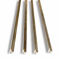 Brass profile T. 2 x 1 mm.