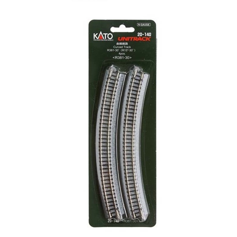 Lagartas curvas R381mm, 30º (x4).