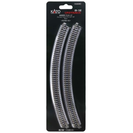 Chenilles courbes R348 mm, 45º (x4).