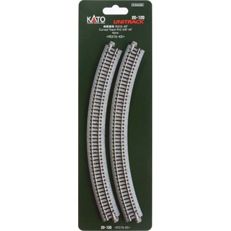 Curved track 45º (x4).
