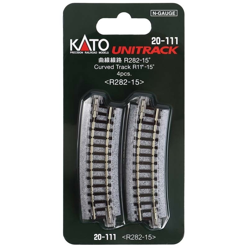 Chenilles courbes R282 mm, 15º (x4).