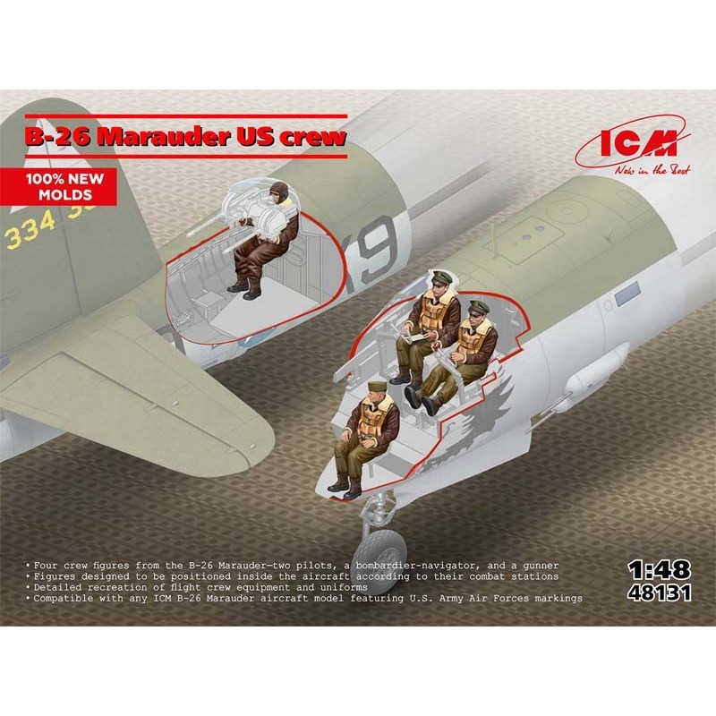 B-26B Marauder US crew.