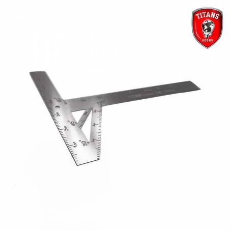 "T" ruler with angle guide.