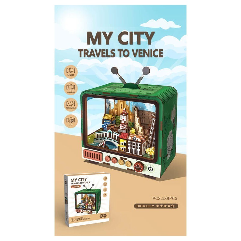 3D-Holzpuzzle. Venedig.