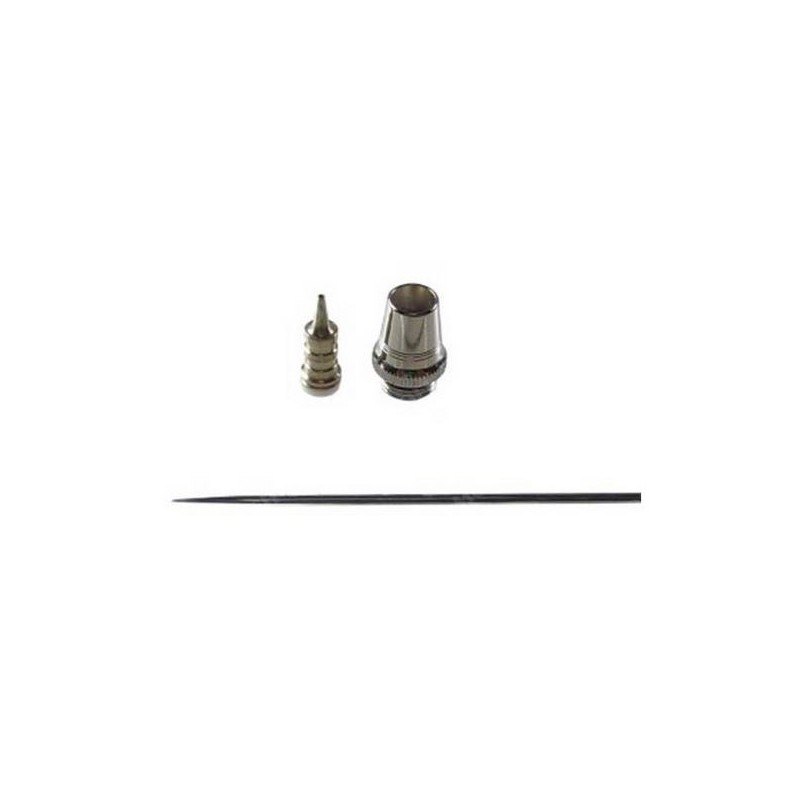 Verschluss und Nadel eingestellt (0,6 mm).