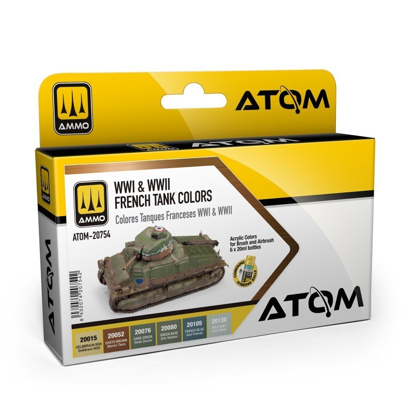 Set de colores tanques franceses.