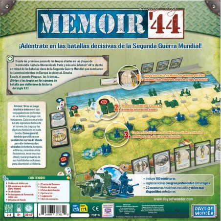 Memoir '44 Wargame Strategy Board Game
