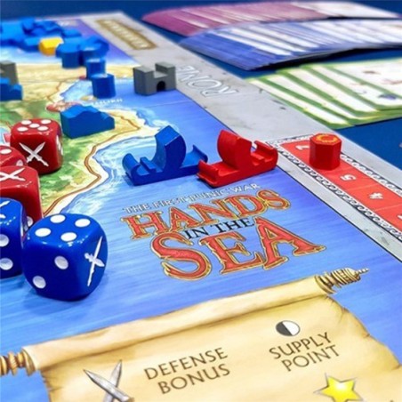 Hands in the sea.