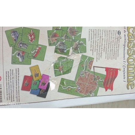 Carcassonne. Mini Conjunto de Expansão I |Envelope danificado.