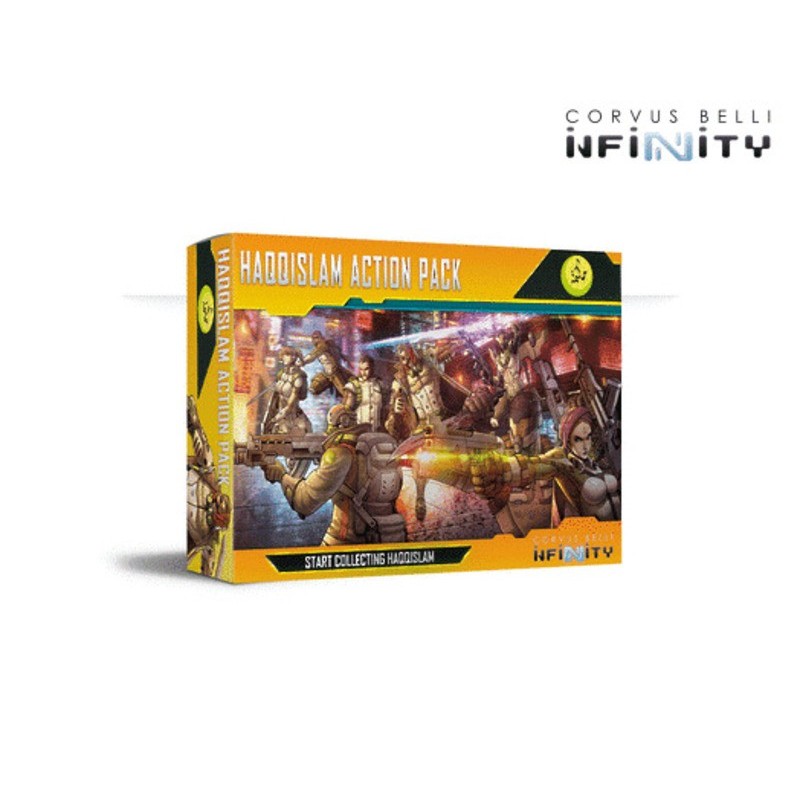 Imagen del juego de miniaturas infinity Haqqislam action pack comprar juegos de miniaturas