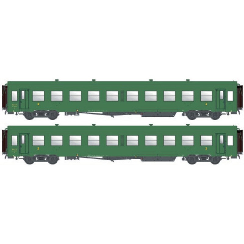 Ensemble de voitures Bmyfi, SNCF.