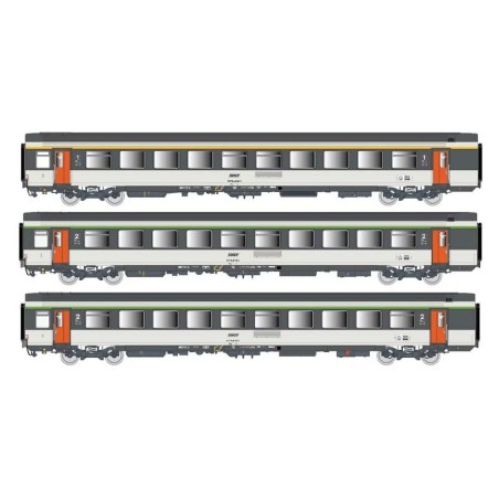 Set aus drei Corail-Wagen, SNCF.