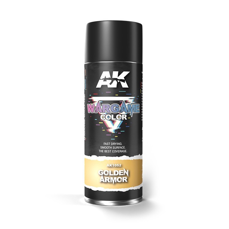 Spray d’armure dorée.
