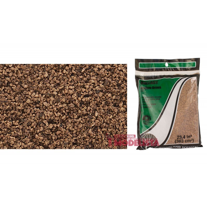 Brown medium ballast |cracked bag.
