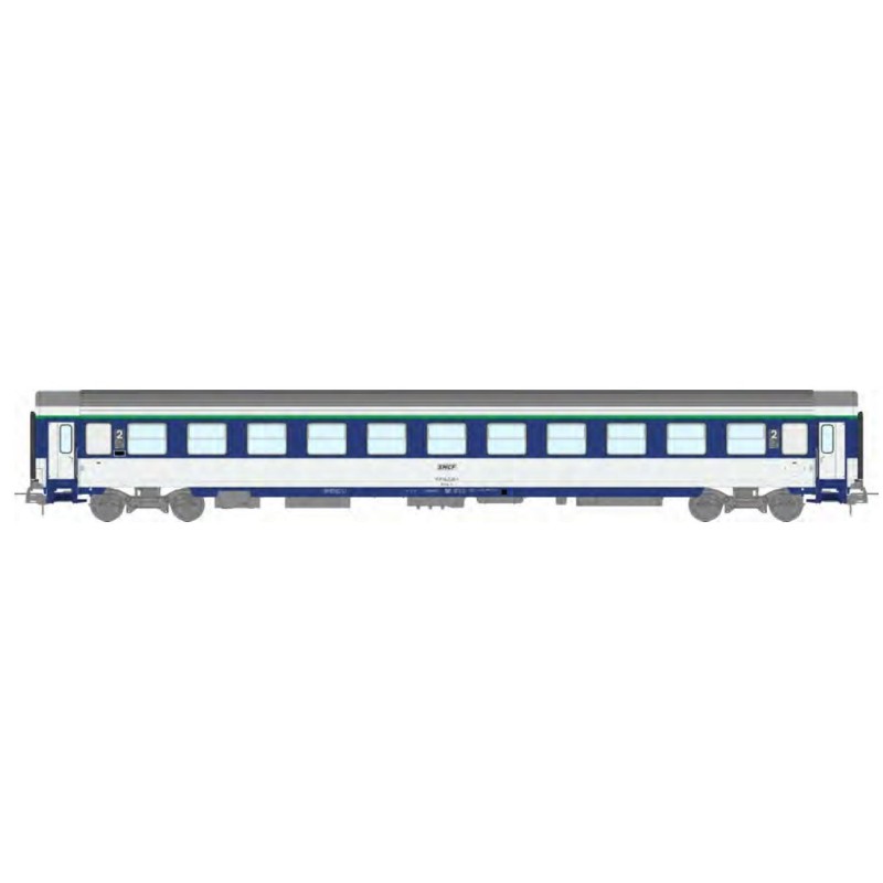 Carrozza letto VU Corail (B10c10x). SNCF.