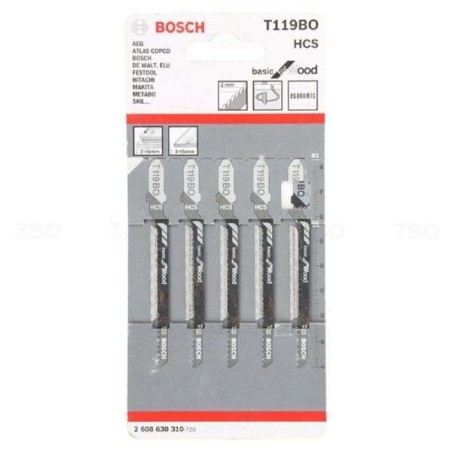 5 lâminas de serra tico-cabeça. BOSCH