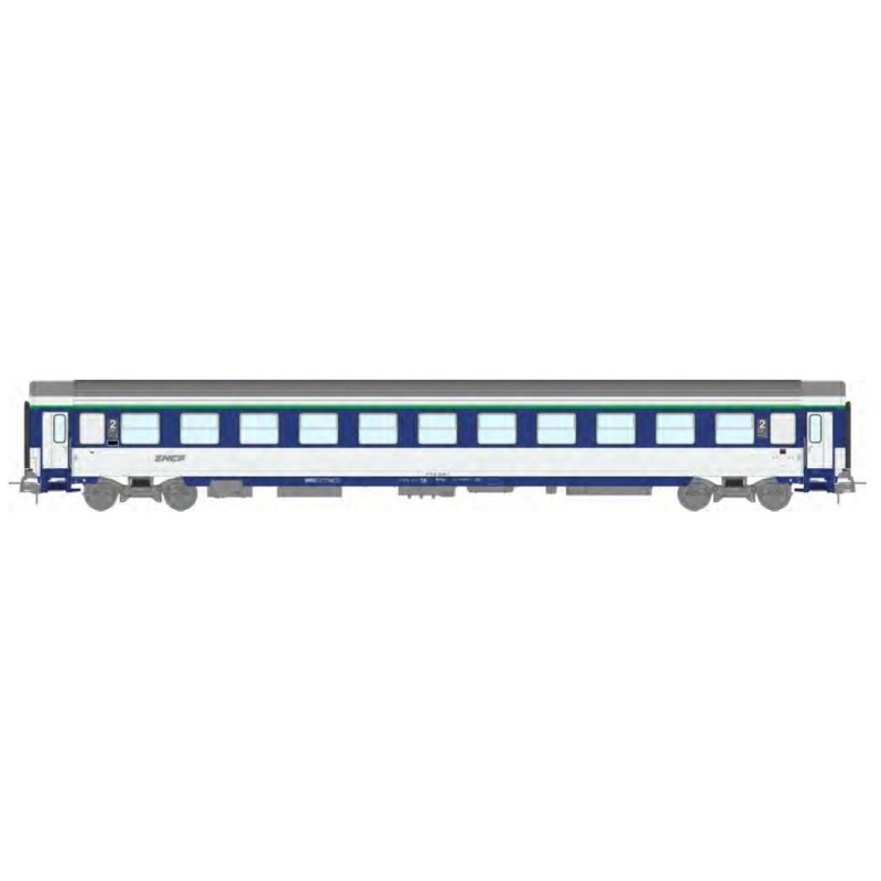 Voiture-lit VU Corail (B10c10x). SNCF.