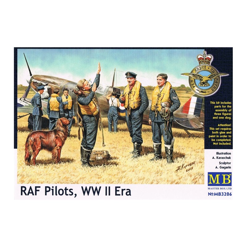 RAF pilots. MASTER BOX 3206