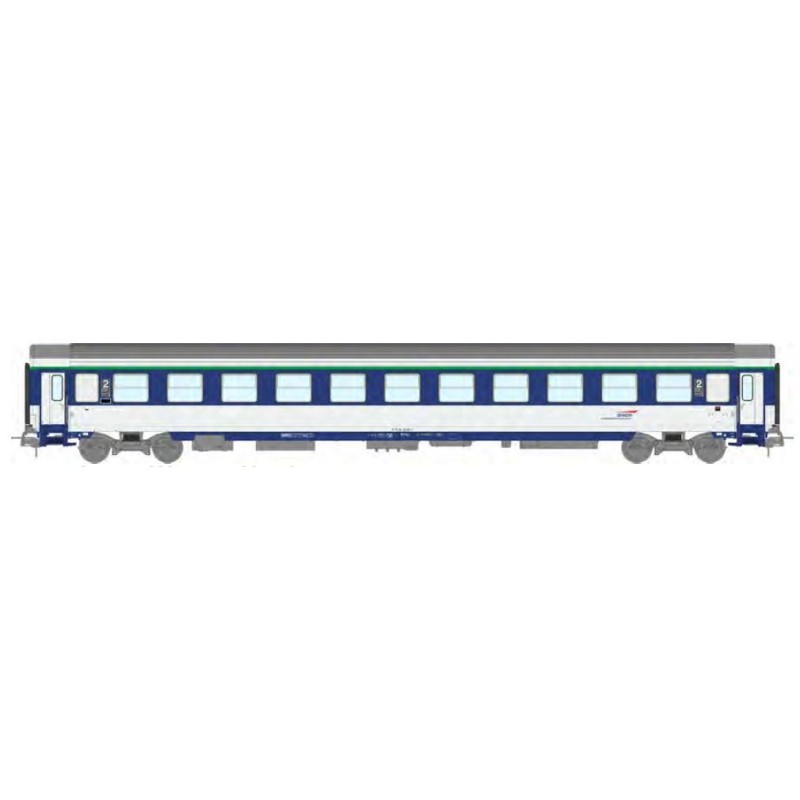 Carrozza letto VU Corail (B10c10x). SNCF.