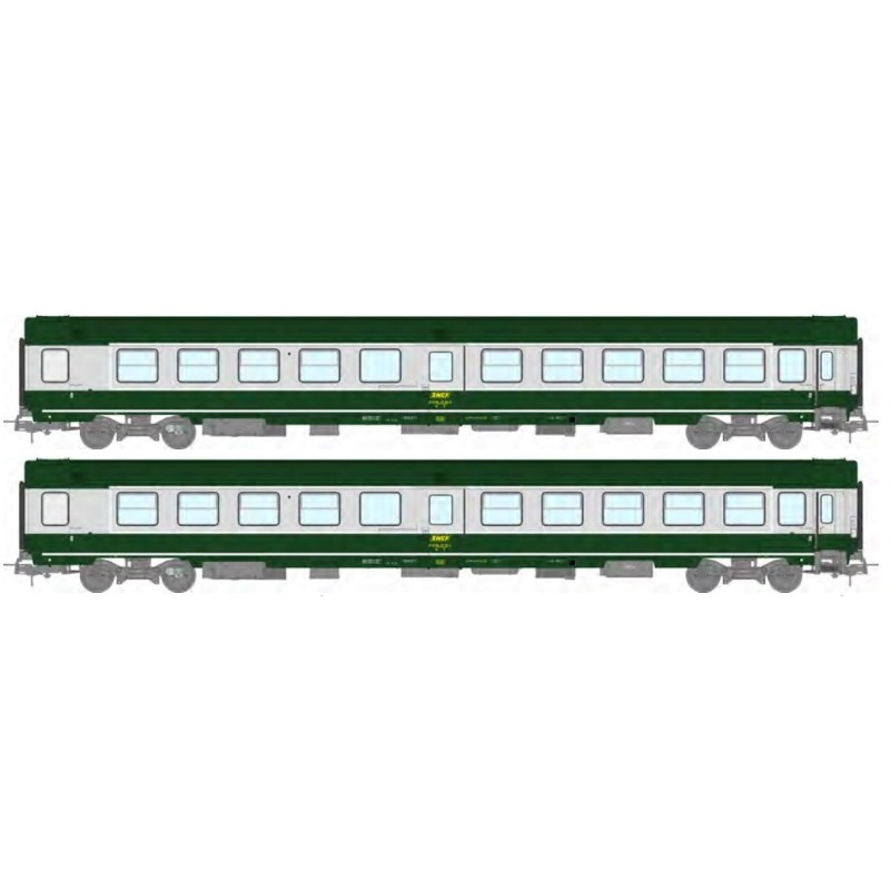Set de 2 coches Ambulancia SO. SNCF.