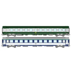 Set de 2 coches: Ambulancia SO y Corail VU (B10c10x), SNCF.