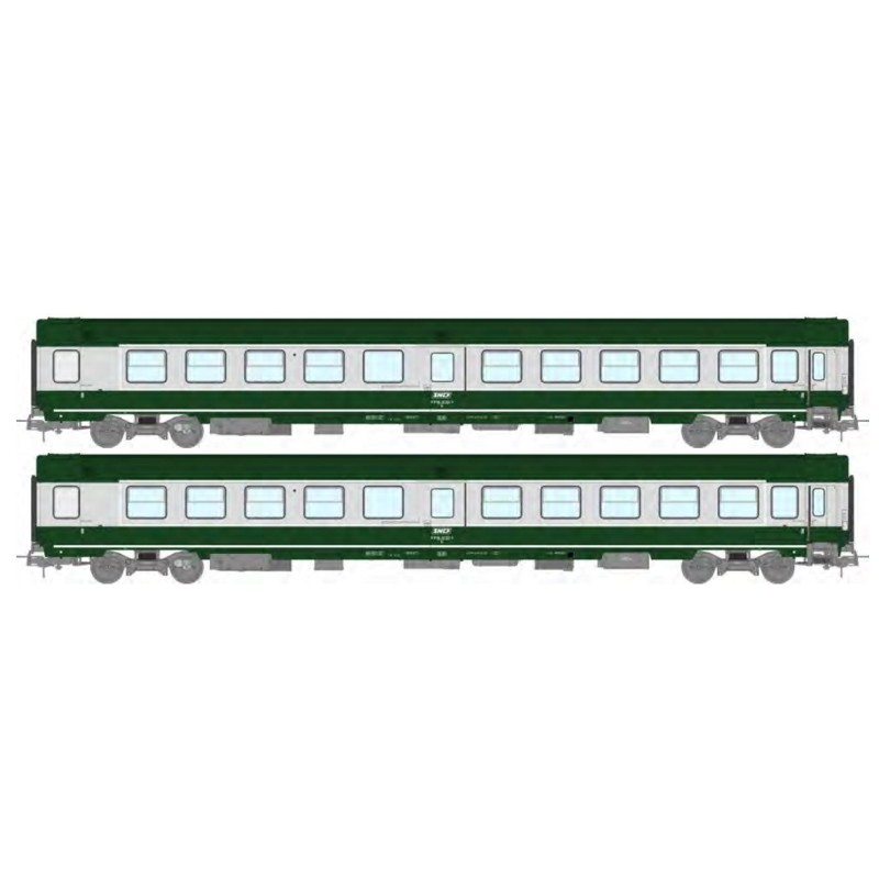 Set de 2 coches Ambulancia SO, SNCF.
