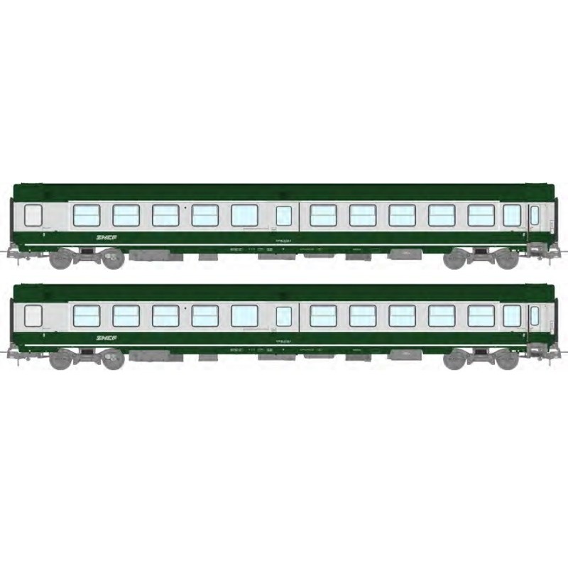 Set de 2 coches Ambulancia SO, SNCF.