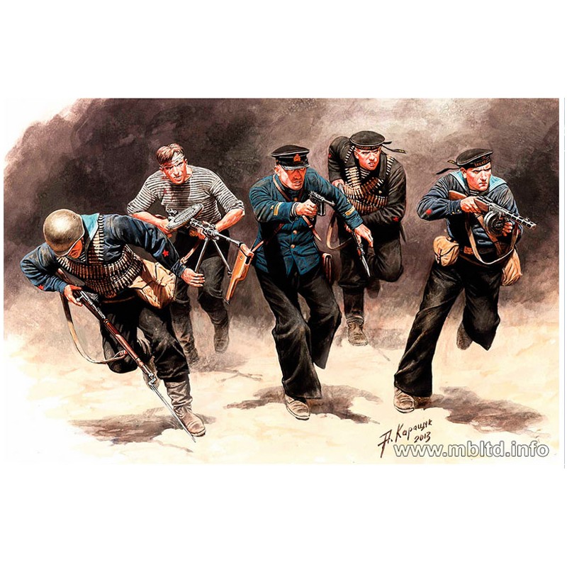 Marines soviéticos atacando. 1941-1942. MASTER BOX 35153 Marines soviéticos atacando. 1941-1942. MASTER BOX 35153