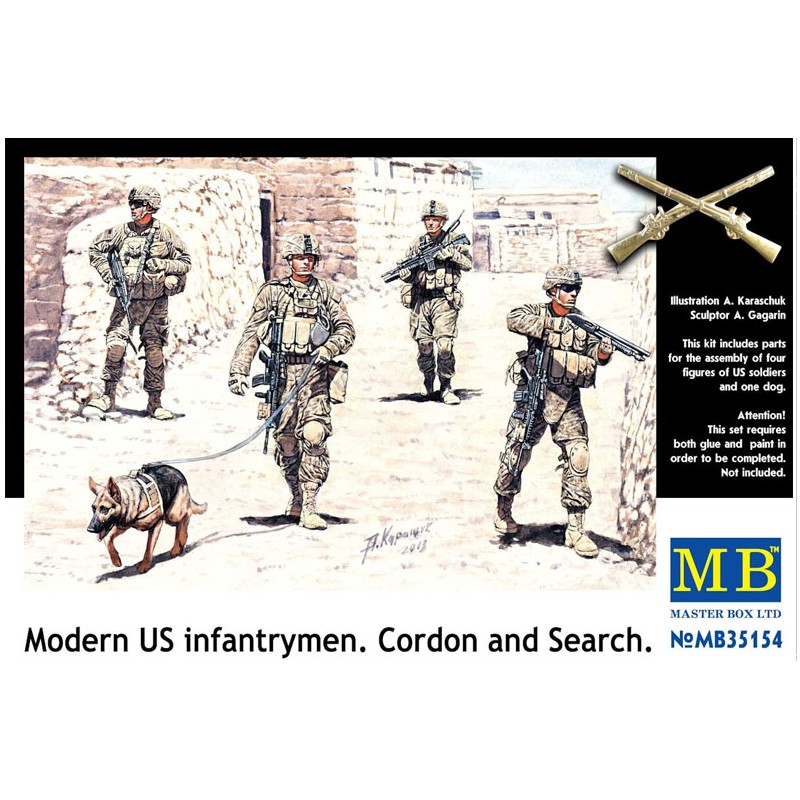 Infantería estadounidense moderna. MASTER BOX 35154
