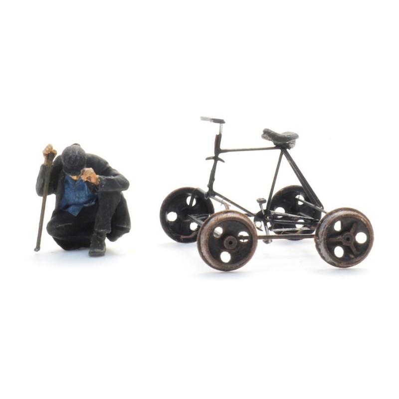 Persona in bicicletta.