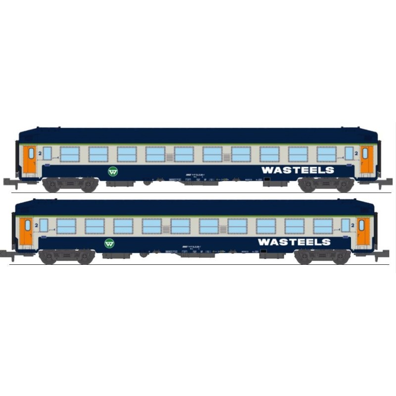 Set de coches cama UIC B9c9x «Wasteels». SNCF.