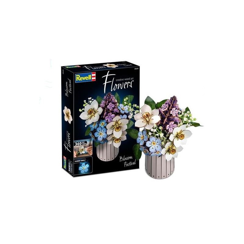 Set mit Wildblumen.