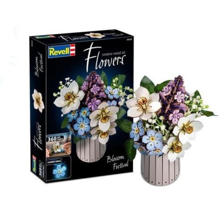 Set mit Wildblumen.