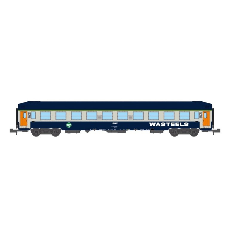 Carrozza letto UIC B9c9x "Wasteels". SNCF.