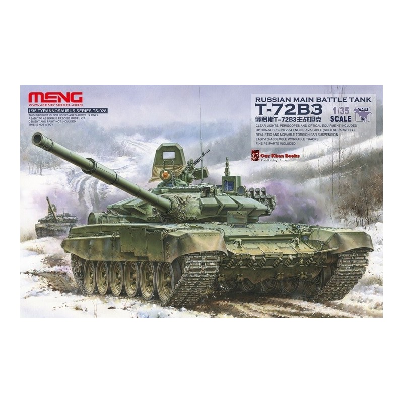 Tanque de combate principal T-72B3 russo.