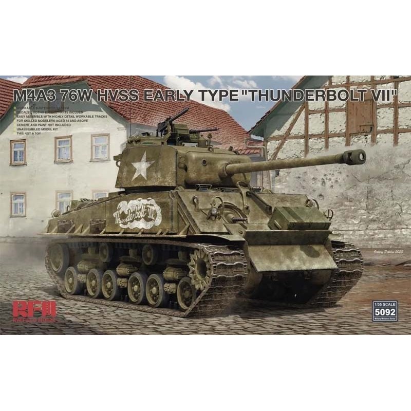 M4A3 76W HVSS, versión inicial.