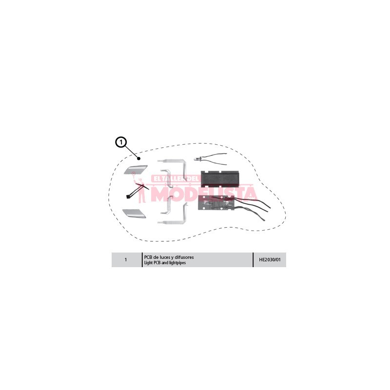 PCB-Leuchten und Diffusoren.