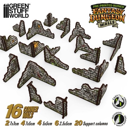 Fantasy dungeon walls (pre-painted).