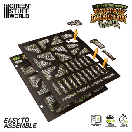 Fantasy dungeon walls (pre-painted).
