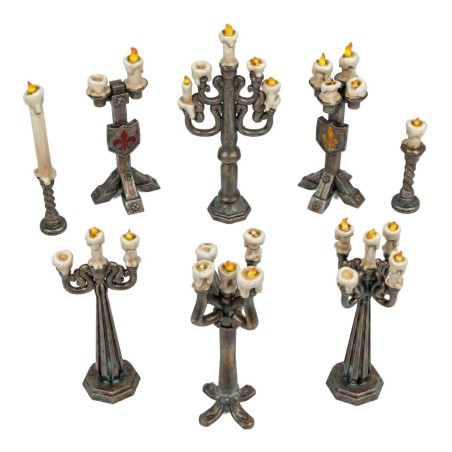 Standing candle holders.